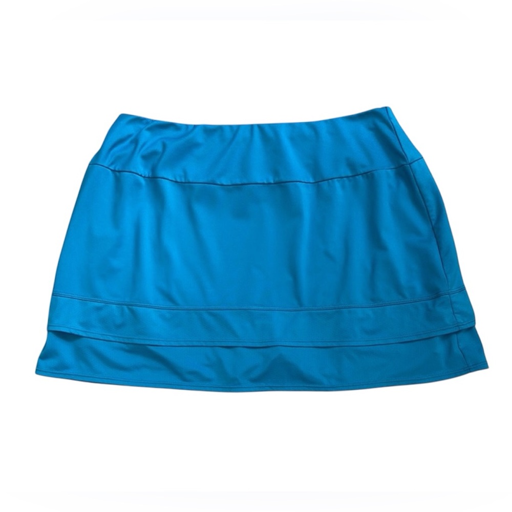 Tail Turquoise Blue Athletic Skirt Skort with Built In Shorts Size Large
